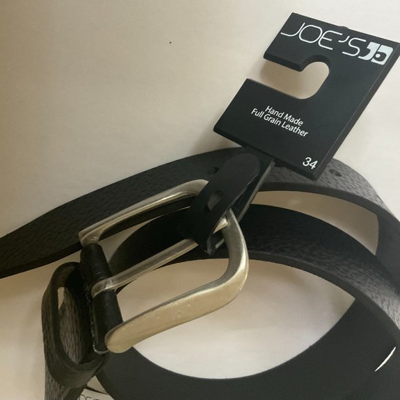 JOE'S JEANS Men's Hand Made Genuine Leather Belt NWT Size 34 - Picture 4 of 6
